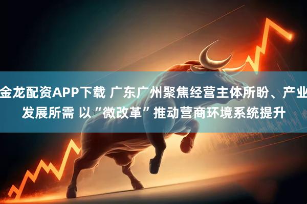 金龙配资APP下载 广东广州聚焦经营主体所盼、产业发展所需 以“微改革”推动营商环境系统提升